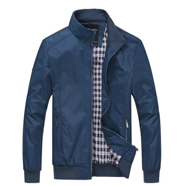 

men solid jacket casual male spring autumn men's jackets clothing with zipper plus size coats m-8xl, Black;brown