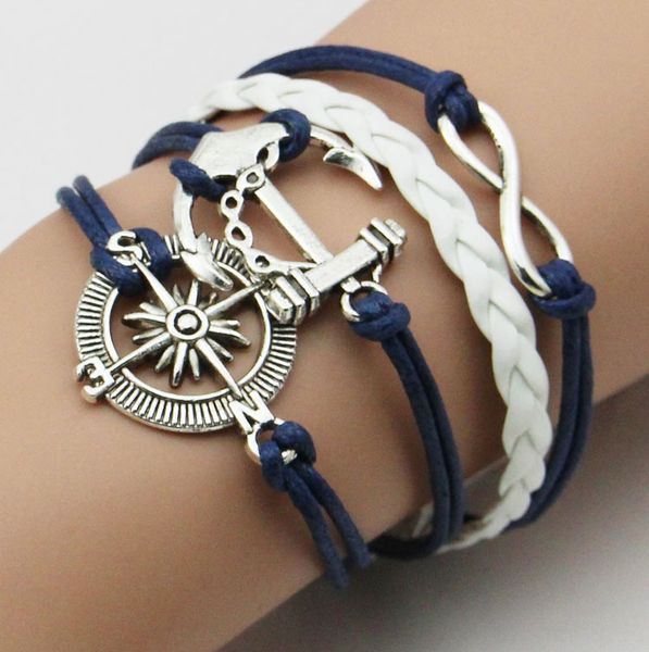 

handmade anchor infinite wax rope braceletbracelet diy handmade anchor infinite wax rope diy braceletbracelet braceletbracelet efdel, Golden;silver