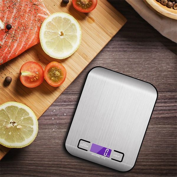 

5000g/1g led electronic digital kitchen scales multifunction food scale stainless steel lcd precision jewelry scale weight balan 10 l2