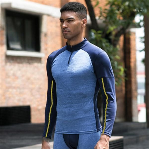 

running jerseys basketball shirt long sleeve outdoor shirts mens quick dry sport t-shirt men camouflage training quick-drying clothes1, Black;blue