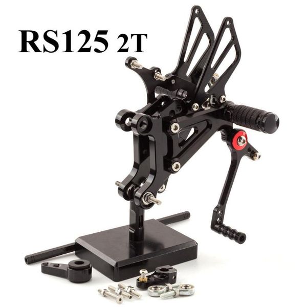 

pedals cnc gp shifter rearset footpeg for aprilia 125 2t 1996-2010 adjustable motorcycle footrest rear set rearsets foot peg