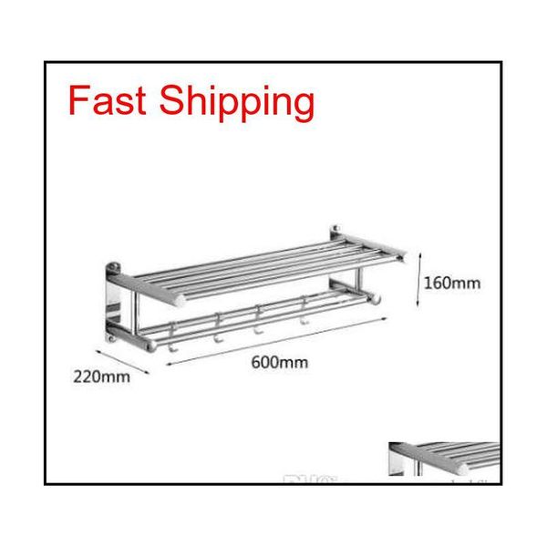 

bathroom towel holder bathroom organizer stainless steel wall-mounted towel rack home l wall shelf qylfyg homes2011