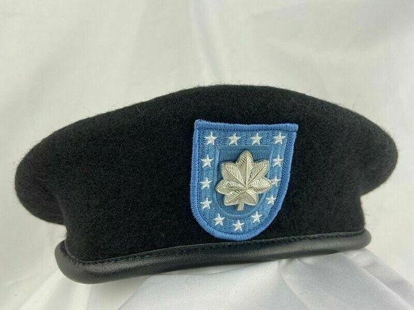 

berets us army infantry regiment black beret lieutenant colonel hat cap, Blue;gray