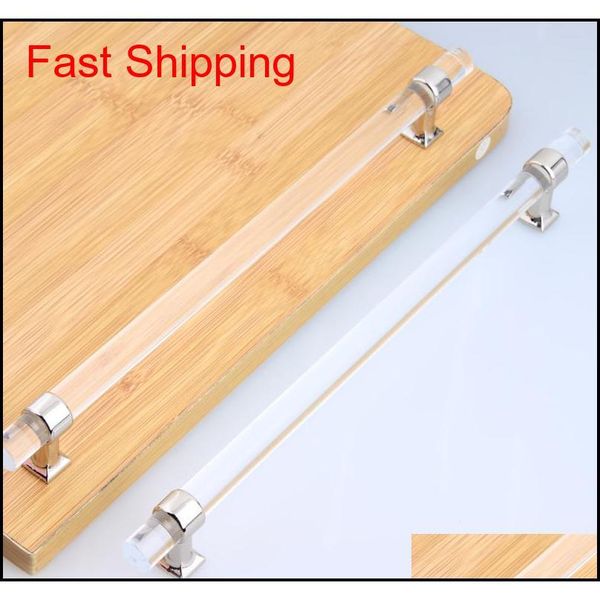 

300mm moden fashion clean acrylic wardrobe kitchen cabinet door handles silver gold dresser cupboard dr qyldwl dh_seller2010