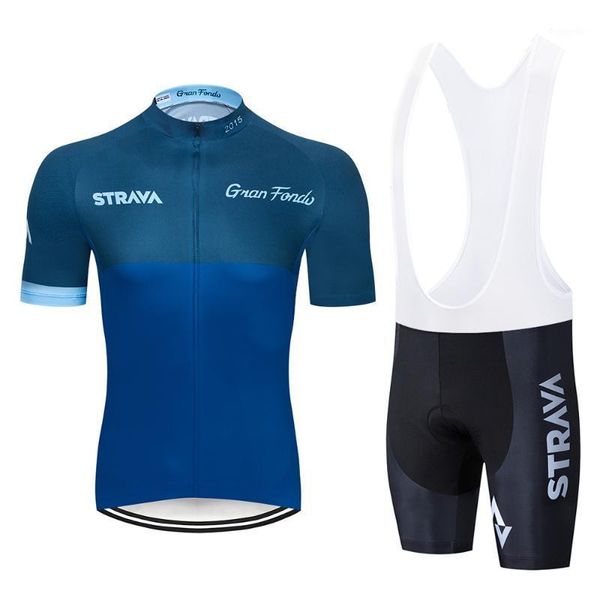 

2020 strava cycling jersey men's style short sleeves cycling clothing sportswear outdoor mtb ropa ciclismo bike1, Black;blue