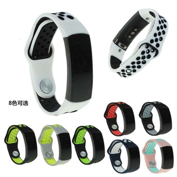 

suitable for huawei glory bracelet 3 with two-color silicone wristband intelligent sports waterproof replacement accsoribgt