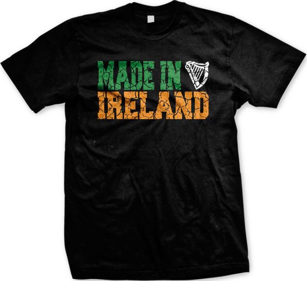 

sport new brand-clothing t shirts made in ireland irish country eire ethnic pride harp erin go bragh men's t-shirt summer fashion