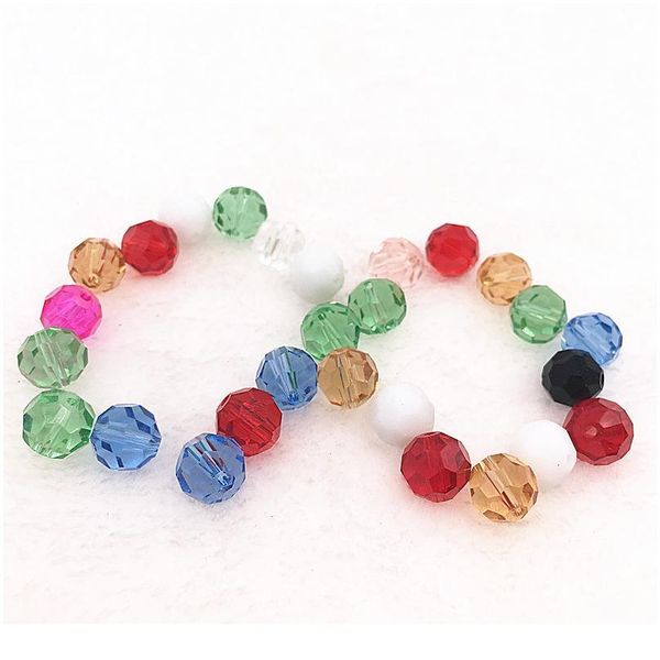 

4-10mm 32 faceted czech glass transparent faceted crystal ball beads spacer beads for jewellery making diy bracelet neck qyluwq