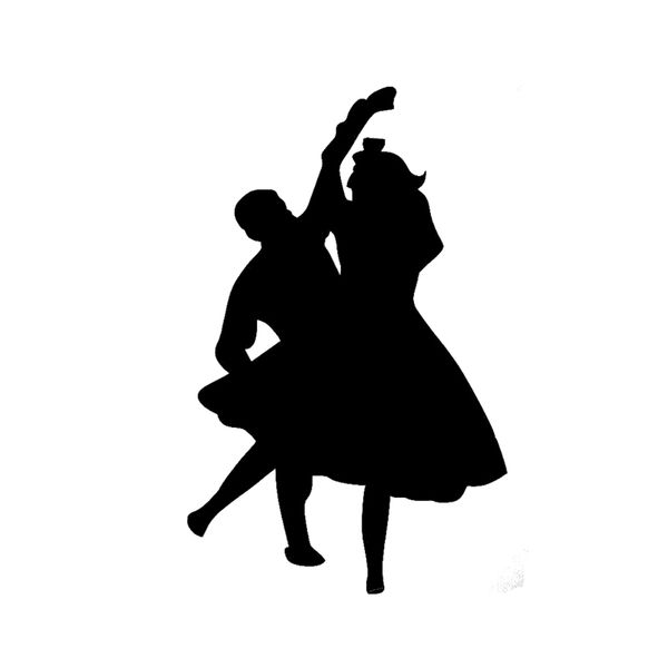 

9.6*15.3 fashion ballet dancing girl fitness car sticker silhouette vinyl c16-2081