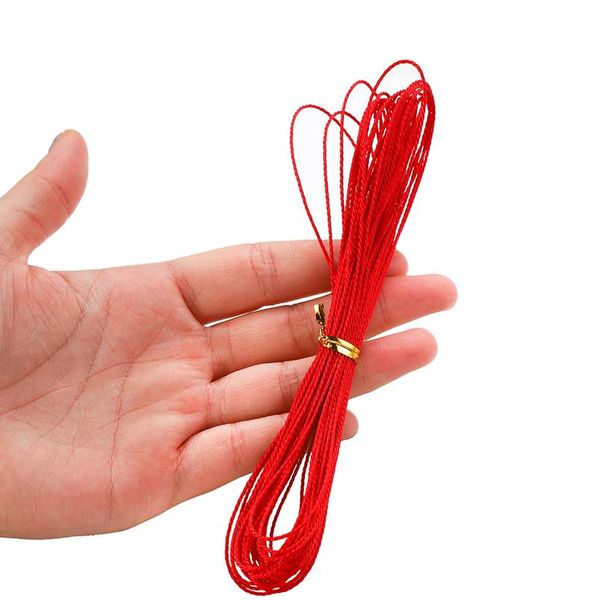 

38 colors 10m/pc 1mm waxed cotton string beading cord rope for diy handmade necklace bracele jewelry makings jlltpd, White;red