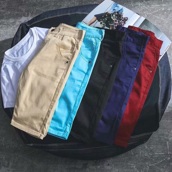 

shorts summer korean casual pants 2020 new trend loose breeches men's capris, White;black