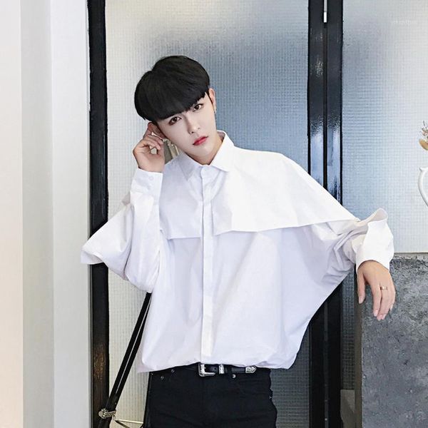 

s-5xl 2019 new men's clothing singer bigbang personality alternative hip hop shirt plus size costumes1, White;black