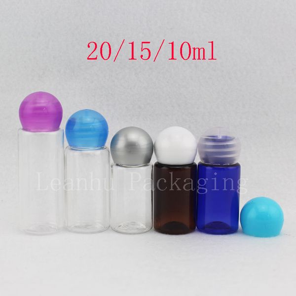 Piccola bottiglia vuota in plastica per campioni cosmetici con coperchio Mini bottiglie per hotel per contenitori per cosmetici Flaconcino in PET