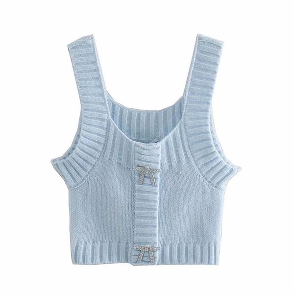 

women fashion sweet exquisite bowknot decoration sweaters vintage v neck side vents female waistcoat chic jumper, Black;white