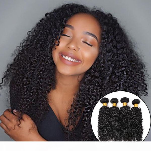 

10a brazilian kinky curly virgin hair 4 bundles malaysian indian mongolian kinky curly hair unprocessed curly weave human hair extension, Black;brown