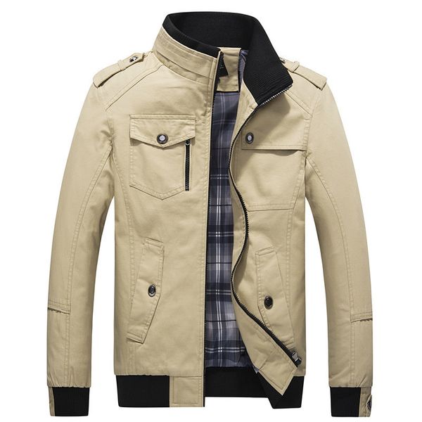 

2021 the new new men's coat cotton washed casual umug, Black;brown