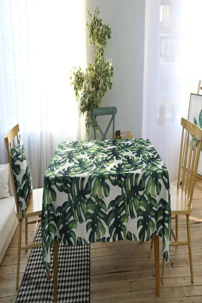 

pastoral style table cloth rectangular home kitchen party tablecloth tropical plants print table cover linen oilproof decorative yxldus