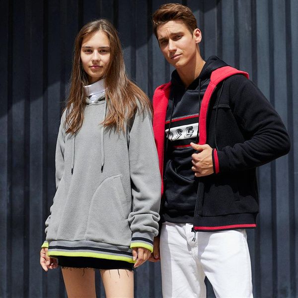 

amazon selling mixed colors hoodie men's fashion and personality men's outerwear zipper customizable cardigan casual sweatsh, Black