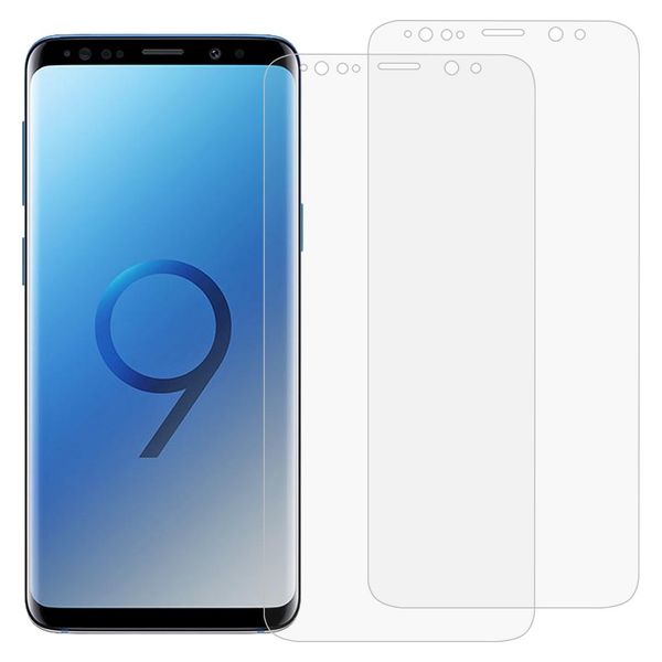 

2 pcs 3d curved full cover soft pet film screen protector for galaxy s9