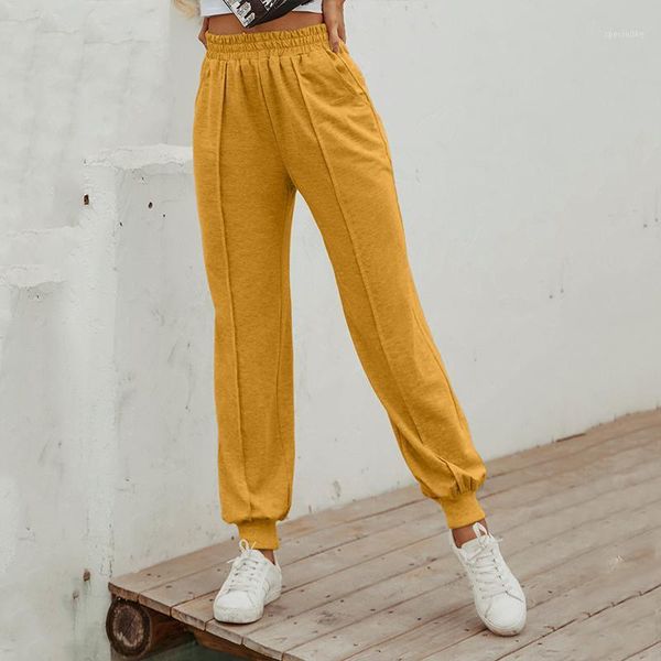 

fashion high waist casual pants sports pants straight women's harem 6 colors loose comfortable autumn 20201, Black;white