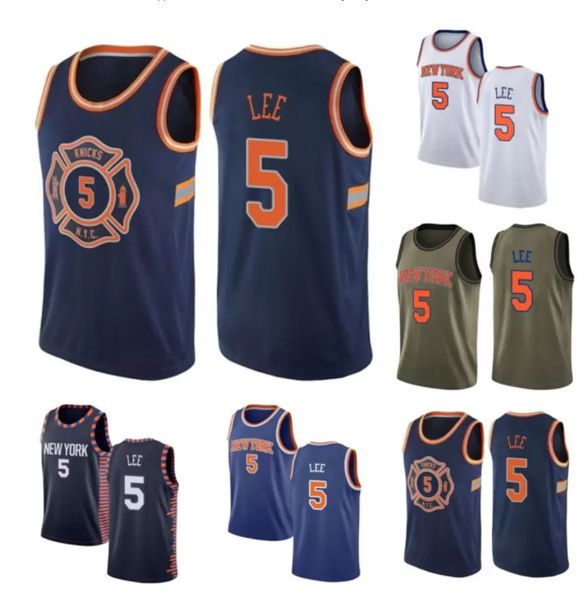 

2021 courtney custom men women youth 5 basketball jerseys lee red blue jersey leave number name, Black;red