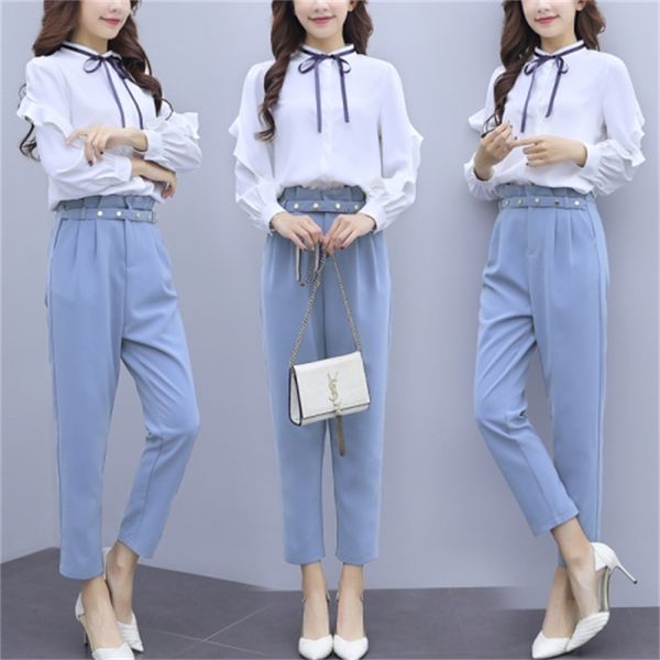 

women's sets clothing of two-piece femme 2-piece pieces mbqm, White