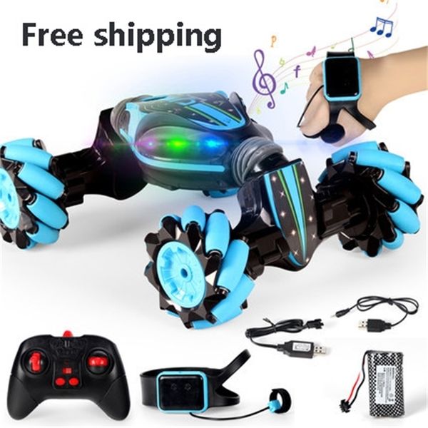 

gesture sensing stunt remote control car children's light light music turning car distortion climbing off-road vehicle model 201212