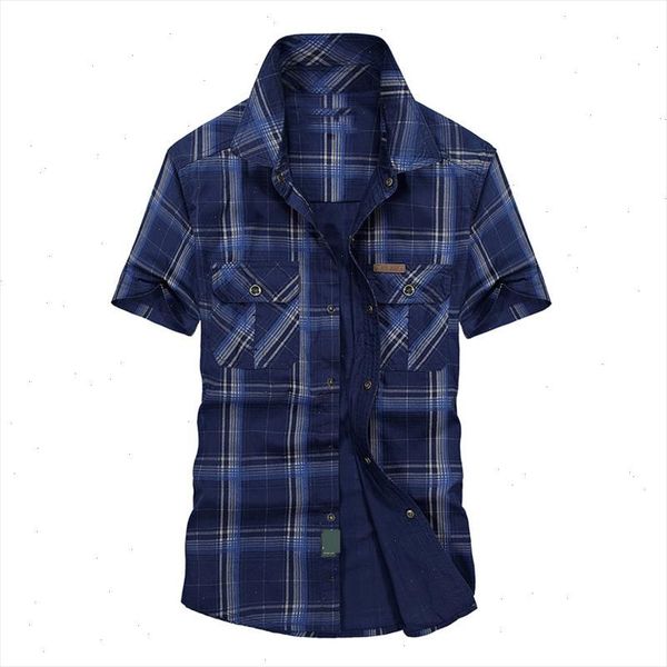 

clearance summer shirt men casual shirts plaid pure cotton loose men shirts military shirt men plus size  5xl chemise homme, White;black