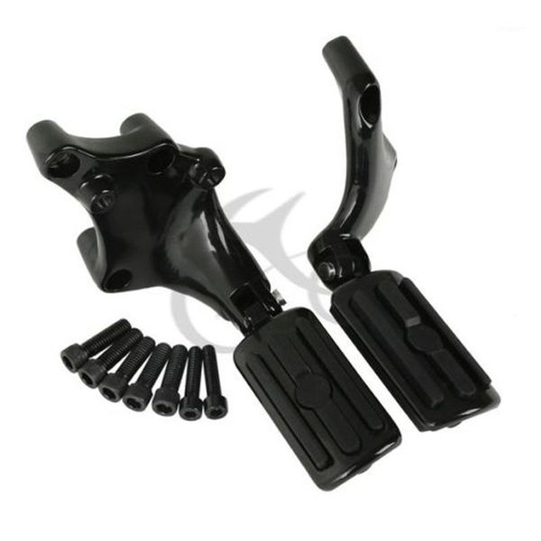 

pedals motorcycle chrome/black foot pegs & mount brackets for 883 1200 xl sporster 2014-20211