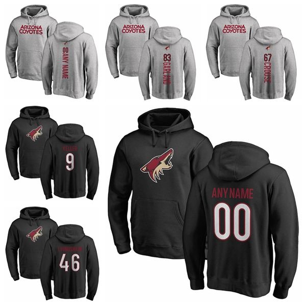 

arizona койоты пуловер hoodie 81 кессел 9 clayton keller 23 экман-ларссон 35 дарси куемпер хоккей hoodie пользовательские прошитой, Red