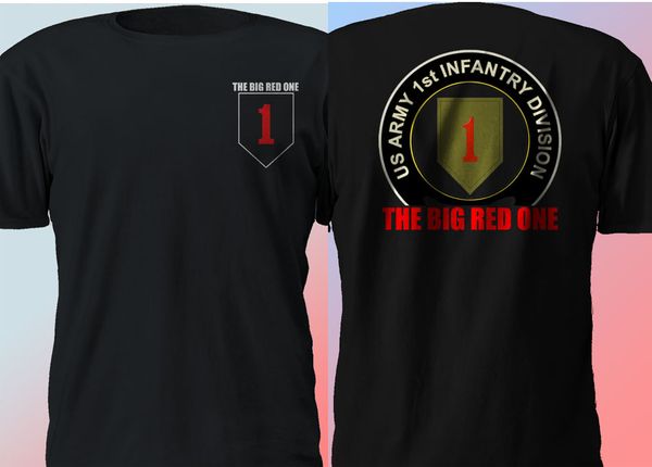 

sport us 1st infantry division the big red one militar army veteran 2019 letter print short sleeve men che guevara t shirt