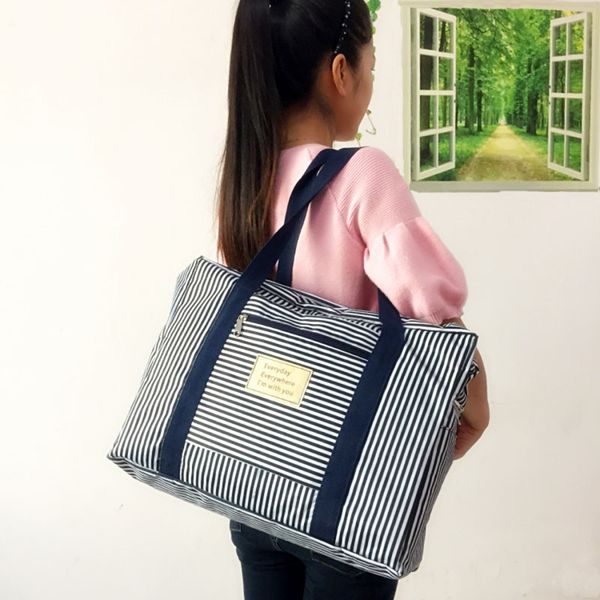 

fashion oxford cloth waterproof foldable storage bag shoulder large capacity multi function lagage travel bag luggage
