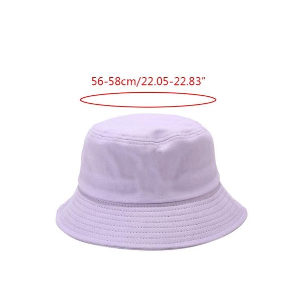 

wide brim hats 3pcs summer sunscreen bucket hat plain macaron candy color fisherman cap 094b, Blue;gray