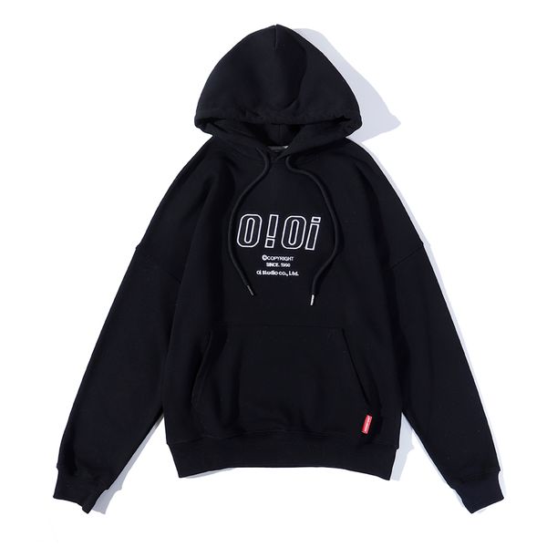 

2020 new mens hoodie fashionable alphabet printing pattern plus velveteen warm suitable version of hoodie leisure sweatshirt, Black