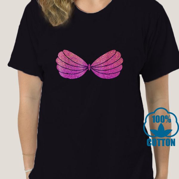 

1878d мода мужчины майка русалка розовый фиолетовый seashell бюстгальтер мультфильм графический тенниска спорта толстовка с капюшоном толсто