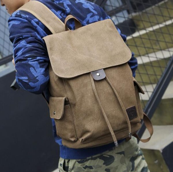 

backpack 2021 fashion trend casual canvas travel college student bag