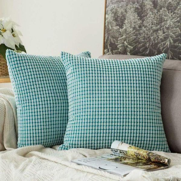 

4 kinds ship soft corduroy square throw pillow case sofa decor cushion cover