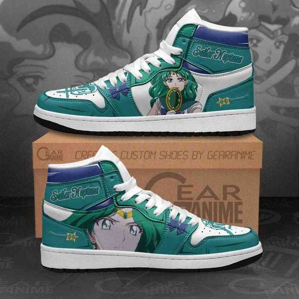 

sailor neptune sneakers moon anime sho, Black