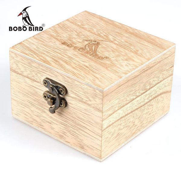 

watch boxes & cases bobo bird square wooden for watches as gift box, Black;blue