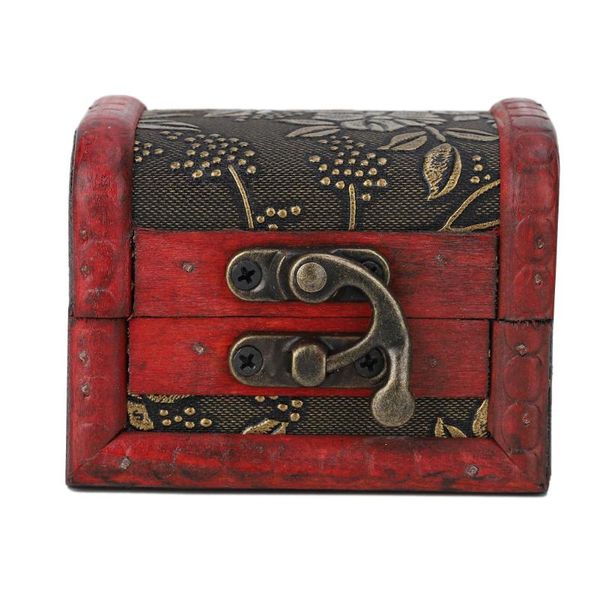 

vintage square jewelry storage box wooden decorative jewelry earring bracelet necklace organize display case, Pink;blue