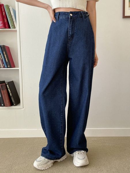 

dazy high waist wide leg jeans a8yw#, Blue