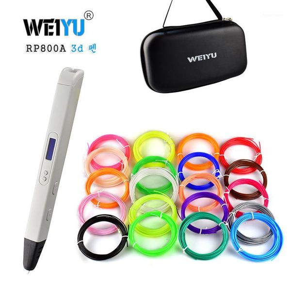 

rp800a 3d professional printing 3d pen with oled display generation drawing pen for doodling art craft making and education1, Black;red