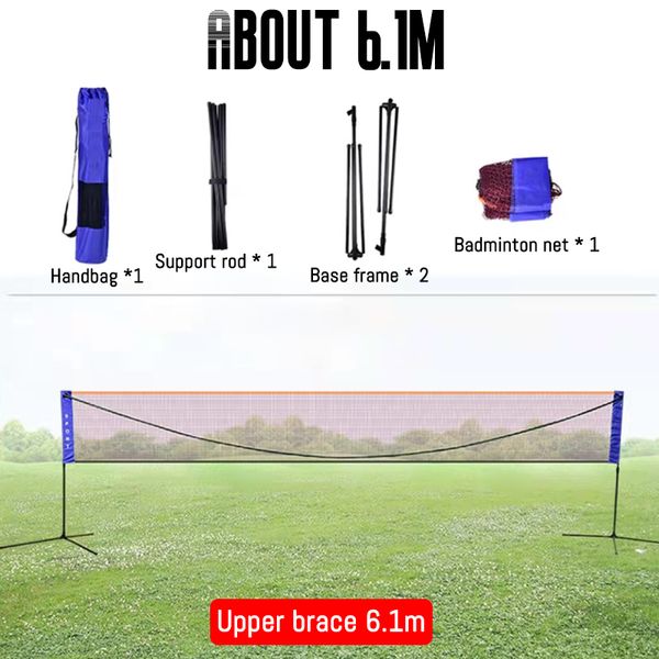 

about 6.1m professional sports training standard portable badminton net