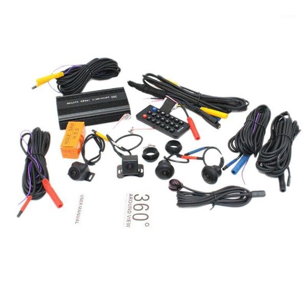 

360° bird view car parking assistance panoramic system 4 camera car dvr recording parking rear view camera set1