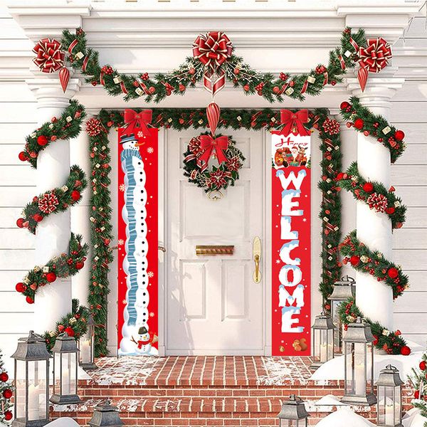 

christmas decoration toys 70.8 inch christmas rhyming couplet exterior door decorations 2020 selling gift of the child