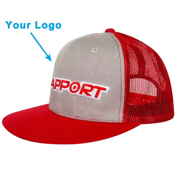 Visiera curva con retro in rete berretto da sole per adulti di considerevoli dimensioni per camionista da golf all'aperto tennis basket snapback più vicino cappelli da baseball personalizzati