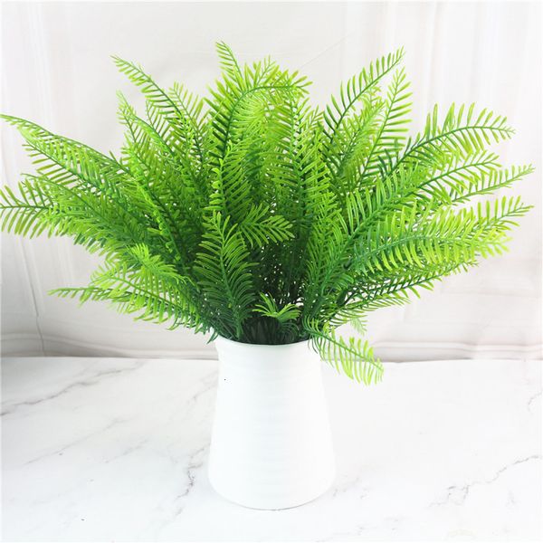 

artificial green plants water persian grass plastic fake home office table decoration plant wall accessories 52832