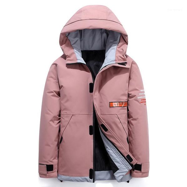 

men teens winter new casual hood duck down jackets parkas waistcoat men hip hop fashion waterproof warm thick jacket1, Black