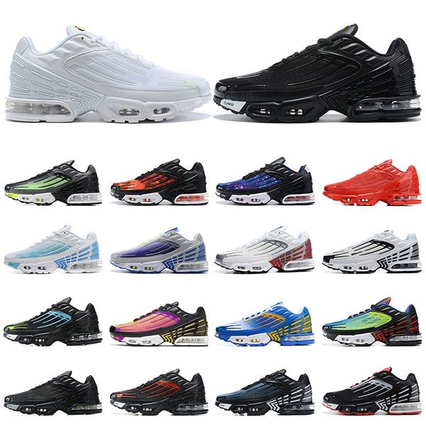 

nike tn plus 3 новый т.н. плюс 3 mens кроссовки тройной белый черный красный синий лазерный starry sky hyper синий фиолетовый парашютный обн, White;red