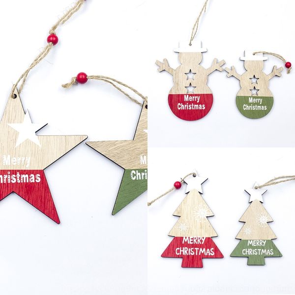 

1ewxh pendant decoration products painted wardrobe wooden letters pendant creative christmas tree closet decoration small xibao petiy